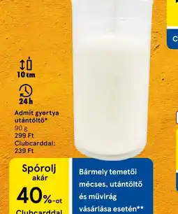Tesco Admit gyertya utántöltő ajánlat