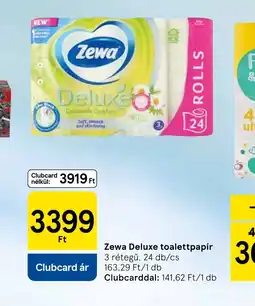 Tesco Zewa Deluxe toalettpapír ajánlat