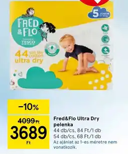 Tesco Fred&Flo Ultra Dry pelenka ajánlat