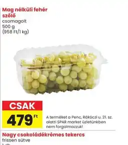 Spar Mag nélküli fehér szőlő ajánlat