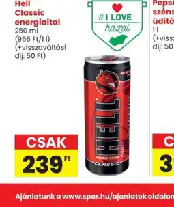 Spar Hell Classic energiaital ajánlat