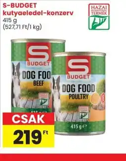 Spar S-BUDGET kutyaeledel-konzerv ajánlat