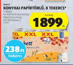 ALDI Kokett Konyhai papírtörlő, 8 tekercs ajánlat