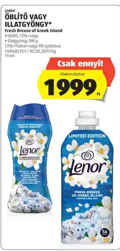 ALDI Lenor öblítő vagy illatgyöngy ajánlat
