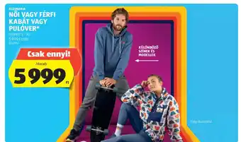 ALDI Aldimania Női vagy férfi kabát vagy pulóver ajánlat
