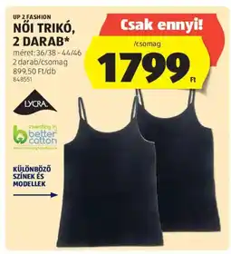 ALDI Up 2 fashion Női trikó, 2 darab ajánlat