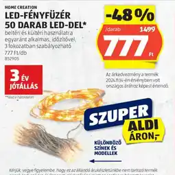 ALDI Home Creation Led-fényfüzér ajánlat
