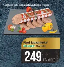 Coop Pápai Bácskai hurka ajánlat
