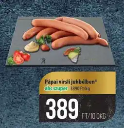 Coop Pápai virsli juhbélben ajánlat