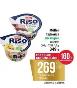 Coop Müller Tejberizs ajánlat