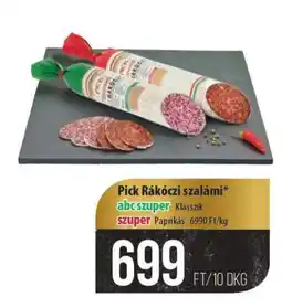 Coop PICK Rákóczi szalámi ajánlat