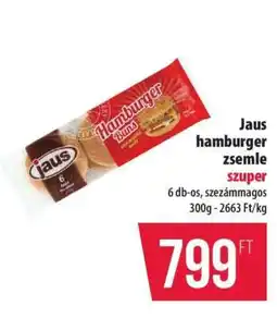 Coop Jaus hamburger zsemle ajánlat