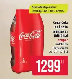 Coop Coca Cola és Fanta szénsavas üdítőital ajánlat