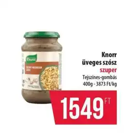 Coop Knorr üveges szósz ajánlat