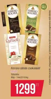 Coop FERRERO TÁBLÁS CSOKOLÁDÉ ajánlat