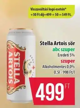 Coop Stella Artois sör ajánlat