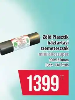 Coop Zöld Plasztik háztartási szemeteszsák ajánlat