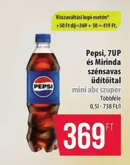 Coop Pepsi, 7UP és Mirinda szénsavas üdítőital ajánlat