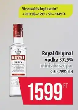 Coop Royal Original vodka 37,5% ajánlat