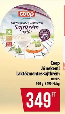 Coop Coop Jó nekem! Laktózmentes sajtkrém ajánlat