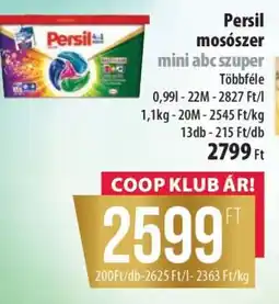 Coop Persil mosószer mini abc szuper ajánlat