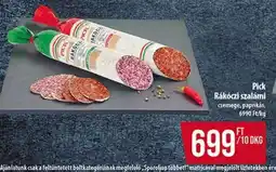 Coop PICK Rákóczi szalámi ajánlat