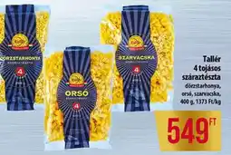 Coop Tallér 4 tojásos száraztészta ajánlat