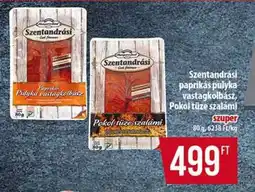 Coop Szentandrási Paprikás pulyka vastagkolbász, Pokol tüze szalámi ajánlat