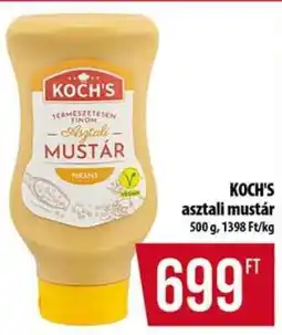 Coop Koch's asztali mustár ajánlat