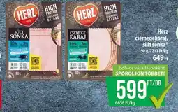 Coop Herz csemegekaraj, sült sonka ajánlat