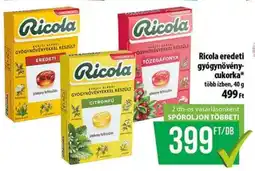 Coop Ricola eredeti gyógynövény-cukorka ajánlat