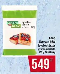 Coop Coop Gyorsan kész leveles tészta ajánlat
