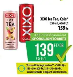 Coop XIXO Ice Tea, Cola ajánlat