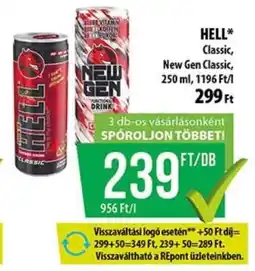Coop HELL Classic, New Gen Classic ajánlat