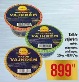 Coop Tallér vajkrém ajánlat