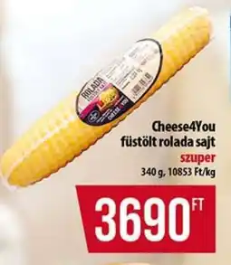 Coop Cheese4You füstölt rolada sajt ajánlat