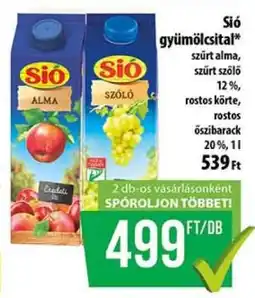 Coop Sió gyümölcsital ajánlat