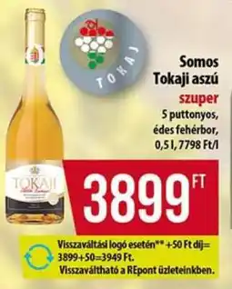 Coop Somos Tokaji aszú ajánlat