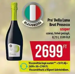 Coop Pra' Della Luna Brut Prosecco ajánlat