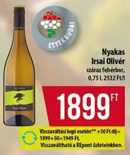 Coop NYAKAS Irsai Olivér ajánlat