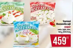 Coop Szarvasi Mozzarella sajt ajánlat