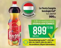 Coop La Fiesta Sangria boralapú ital ajánlat