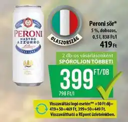 Coop Peroni sör ajánlat
