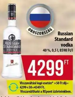 Coop RUSSIAN STANDARD Vodka ajánlat