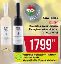 Coop Gere Tamás szuper ajánlat