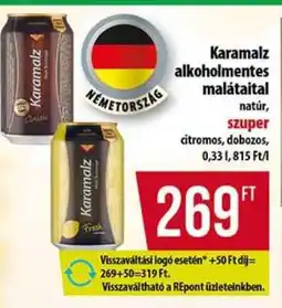 Coop Karamalz alkoholmentes malátaital ajánlat