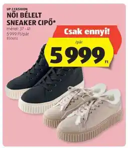 ALDI Női Bélelt Sneaker Cipő ajánlat