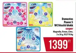 Coop Domestos Power 5 WC-frissítő blokk ajánlat