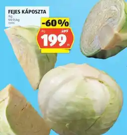 ALDI Fejes káposzta ajánlat
