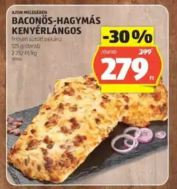 ALDI Baconös-Hagymás Kenyérlángos ajánlat